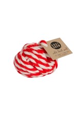 Knot & Bow Color Twist Wool Ball - Warm Red