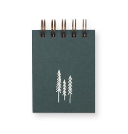 Ruff House Print Shop Mini Jotter Notebook - Evergreen Trees