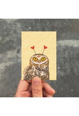 Modern Printed Matter Owl Headband Enclosure Card