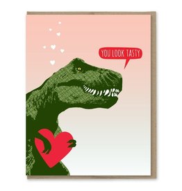 Modern Printed Matter You Look Tasty Trex Card