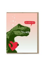 Modern Printed Matter You Look Tasty Trex Card