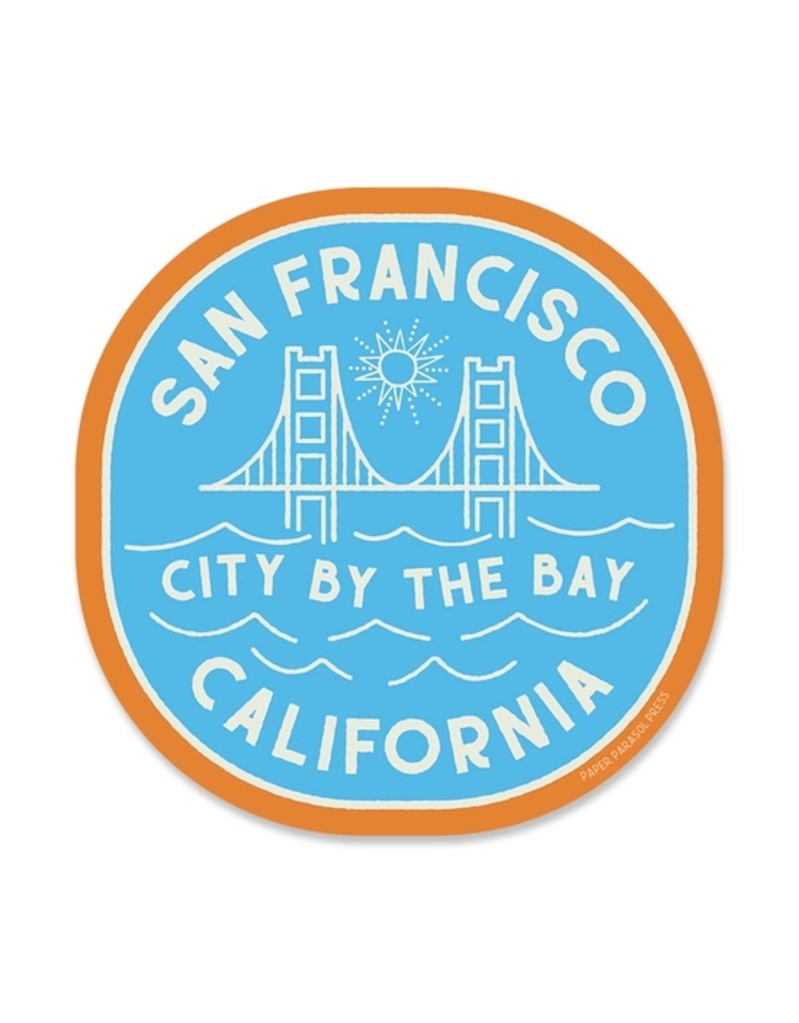 Paper Parasol Press Retro San Francisco Sticker