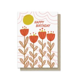 Paper Parasol Press Summery Blooms Birthday Mini Card