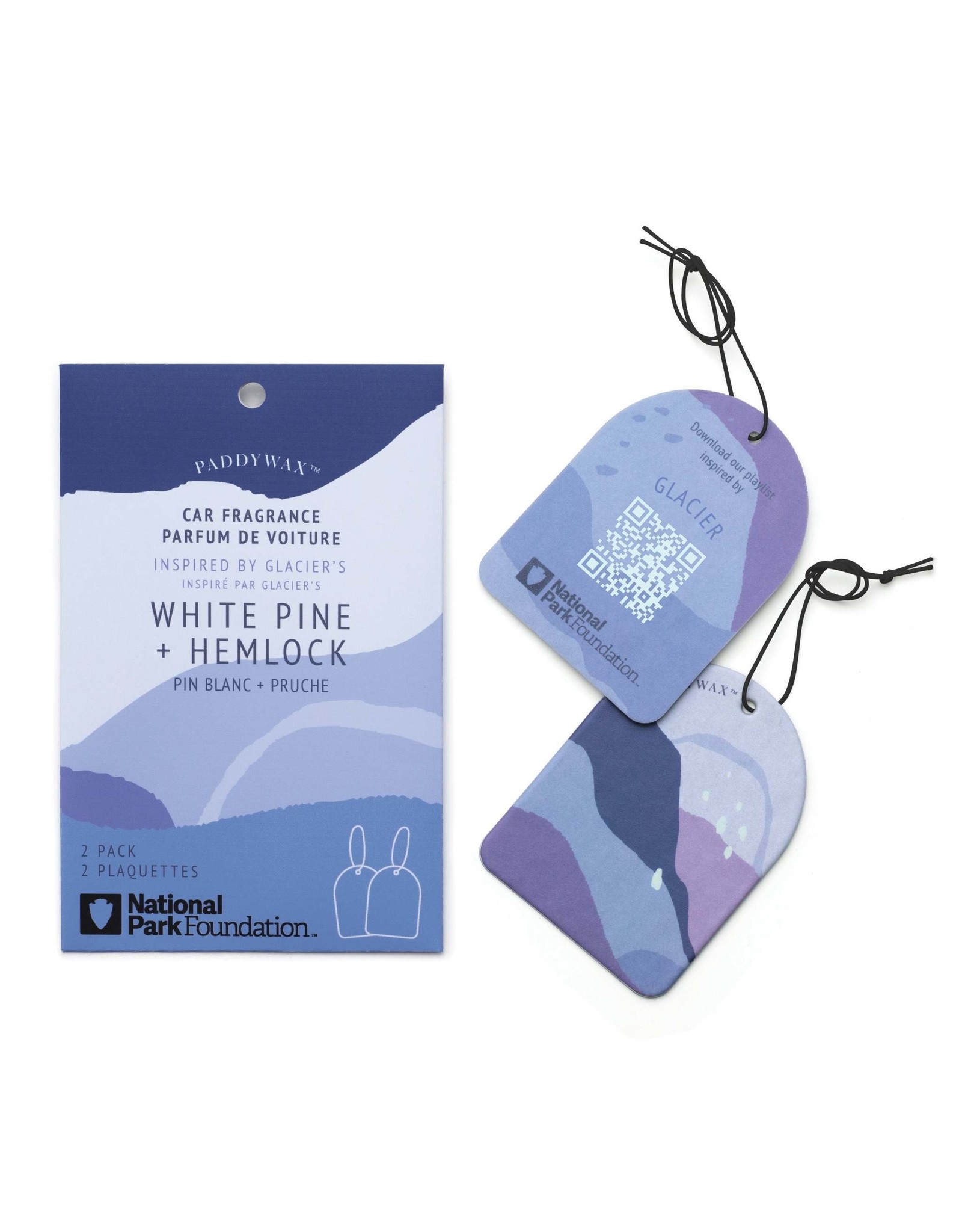 Glacier Car Fragrance - White Pine & Hemlock