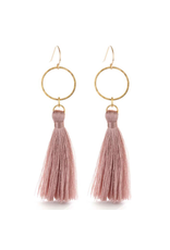 Tassel Earrings - Rose