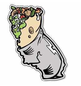 SF Mercantile Cal-Burrito Sticker