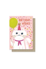 Paper Parasol Press Birthday Wishes Cat Mini Card