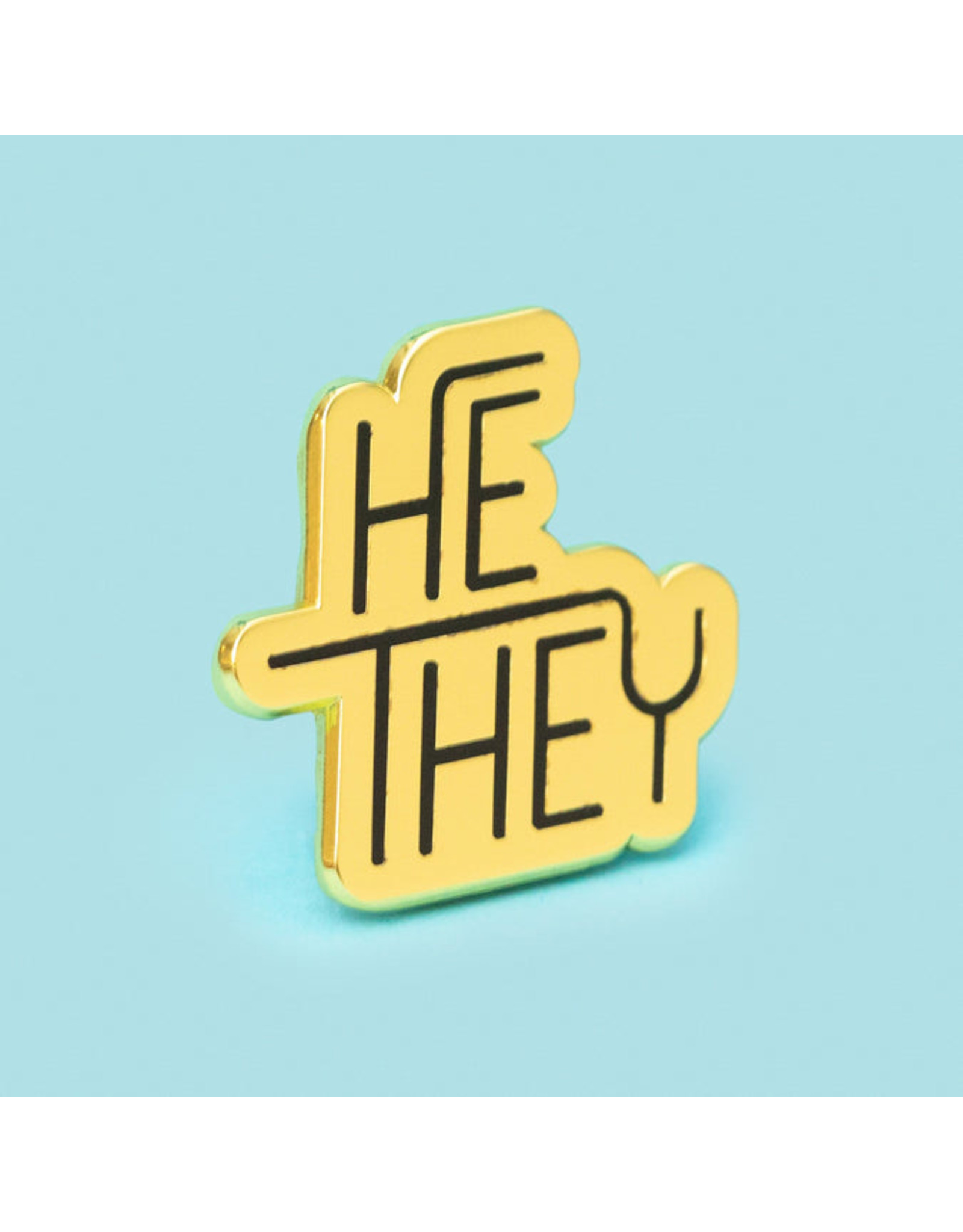 Dissent Pins Pronoun Pin - He/They