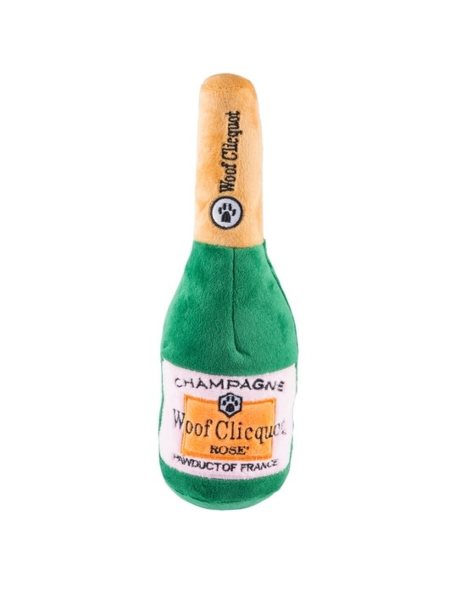 Haute Diggity Dog Woof Clicquot Rose' Champagne Bottle - Small