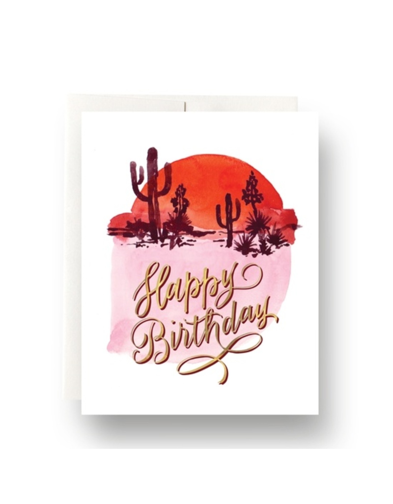 Antiquaria Abstract Cactus Birthday Card