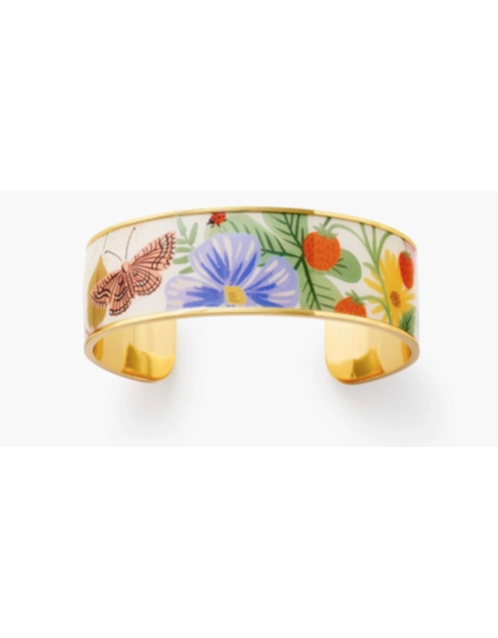 Rifle Paper Enamel Cuff Large - Strawberry Fields