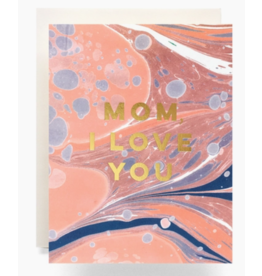 Antiquaria Marble Love You Mom Card