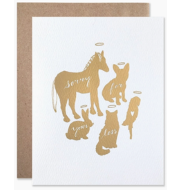 Hartland Brooklyn Gold Pet Sympathy Card