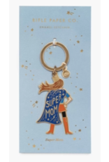 Rifle Paper Keychain: Super Mom