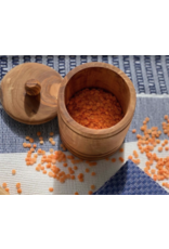 Olive Wood Spice Jar with Lid