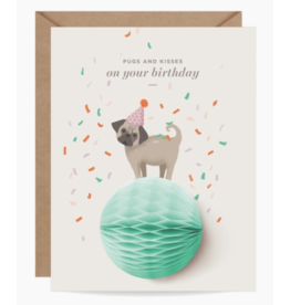 Inklings Paperie Birthday Pug Pop-Up Card