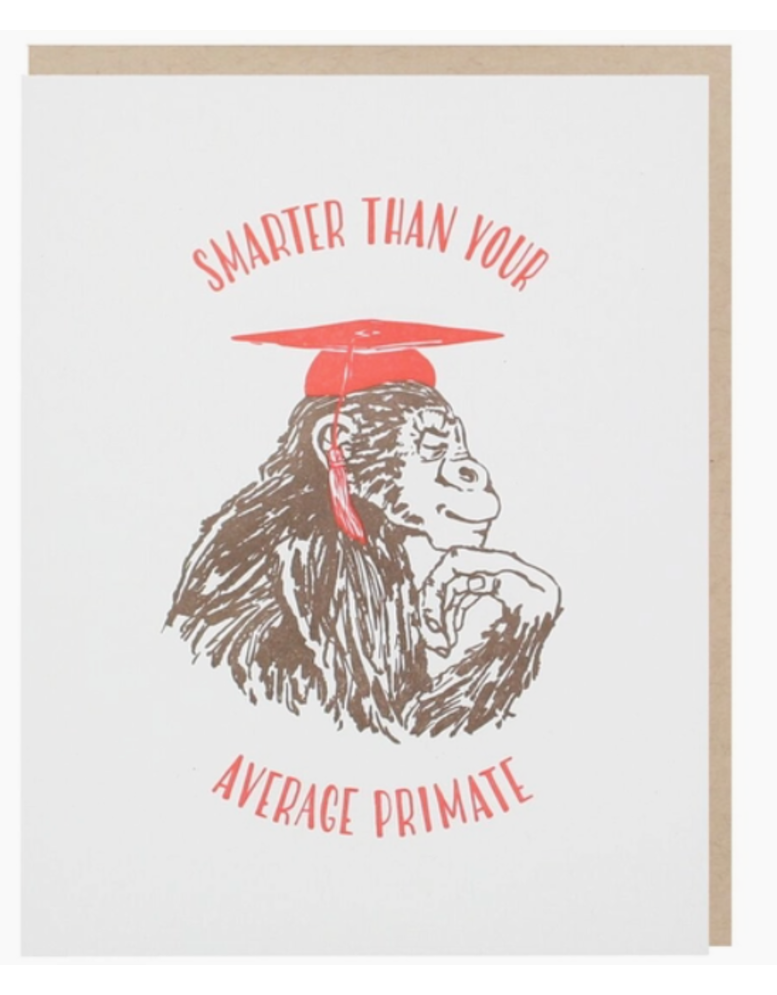 Chimpanzee Graduation Card