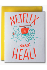 Ladyfingers Letterpress Netflix and Heal Card