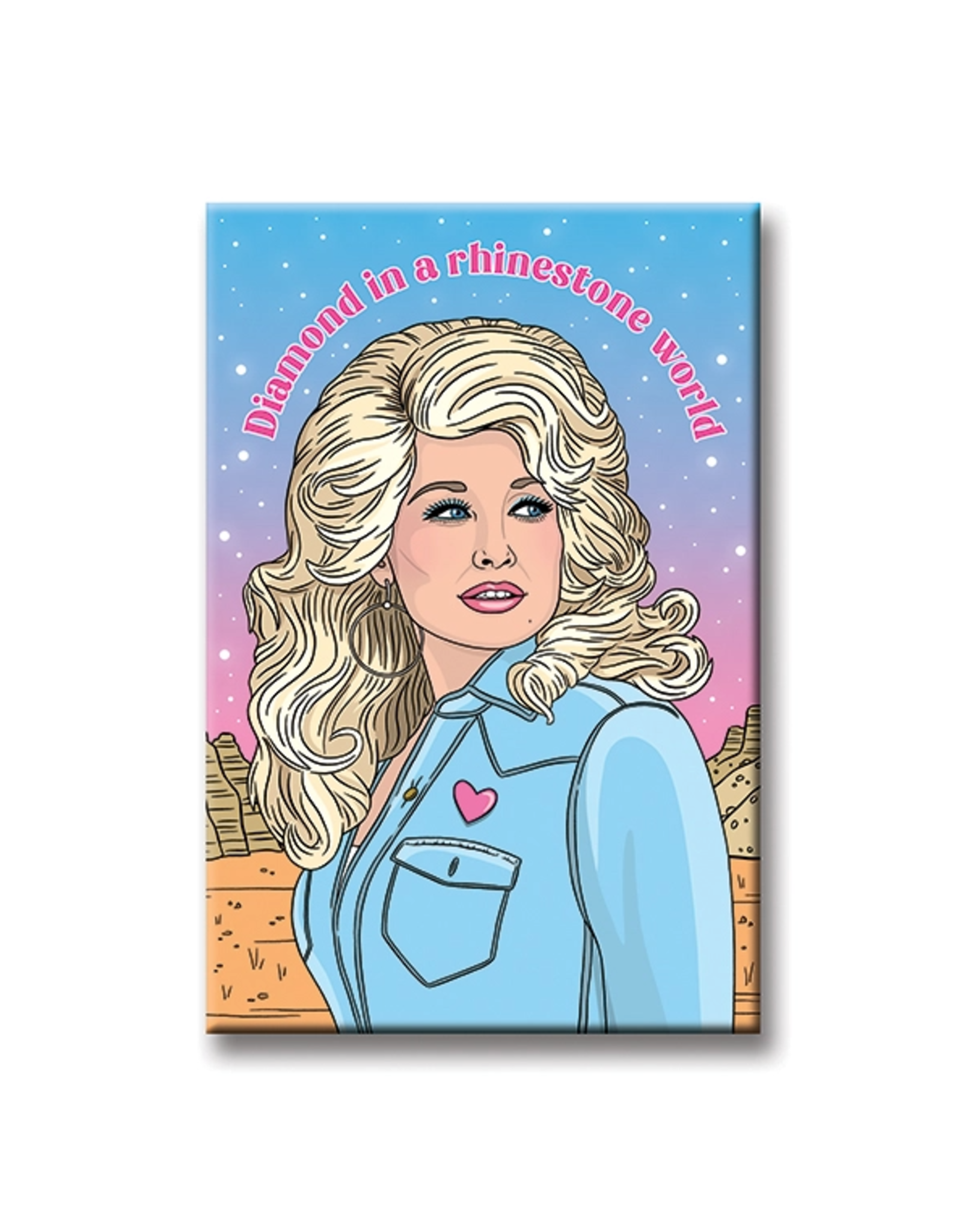 The Found Dolly Diamond in a Rhinestone World Magnet
