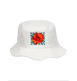 Culk Poppy Bucket Hat- Cream