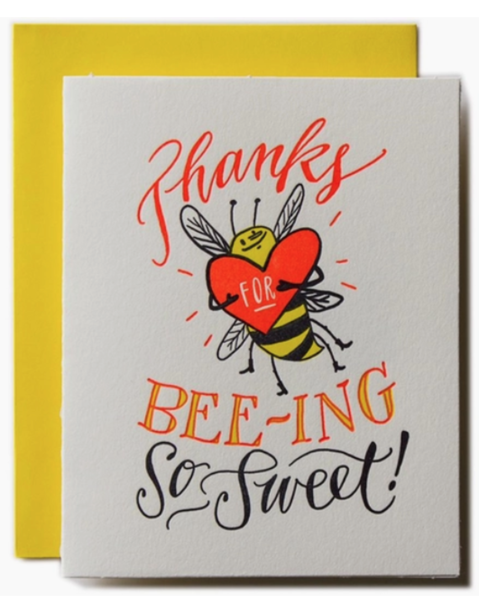 Ladyfingers Letterpress Thanks for Beeing So Sweet Card