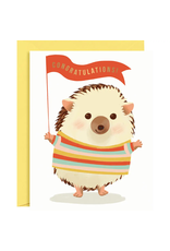 Paper Source Hedgie Congrats Card