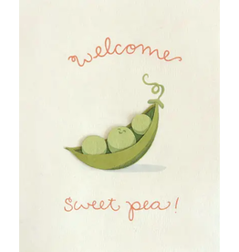 Good Paper Welcome Sweet Pea Card