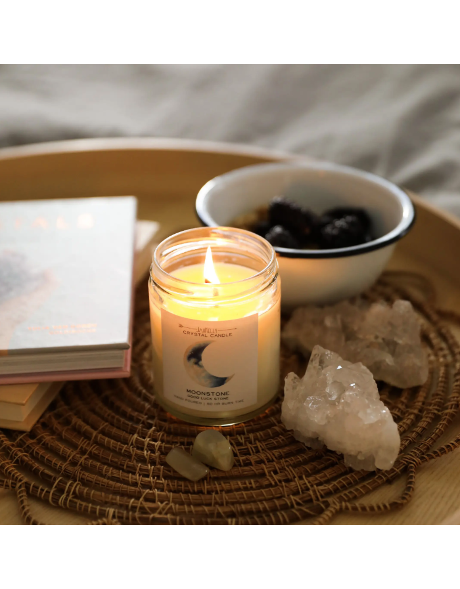 JaxKelly Crystal Candle - Moonstone