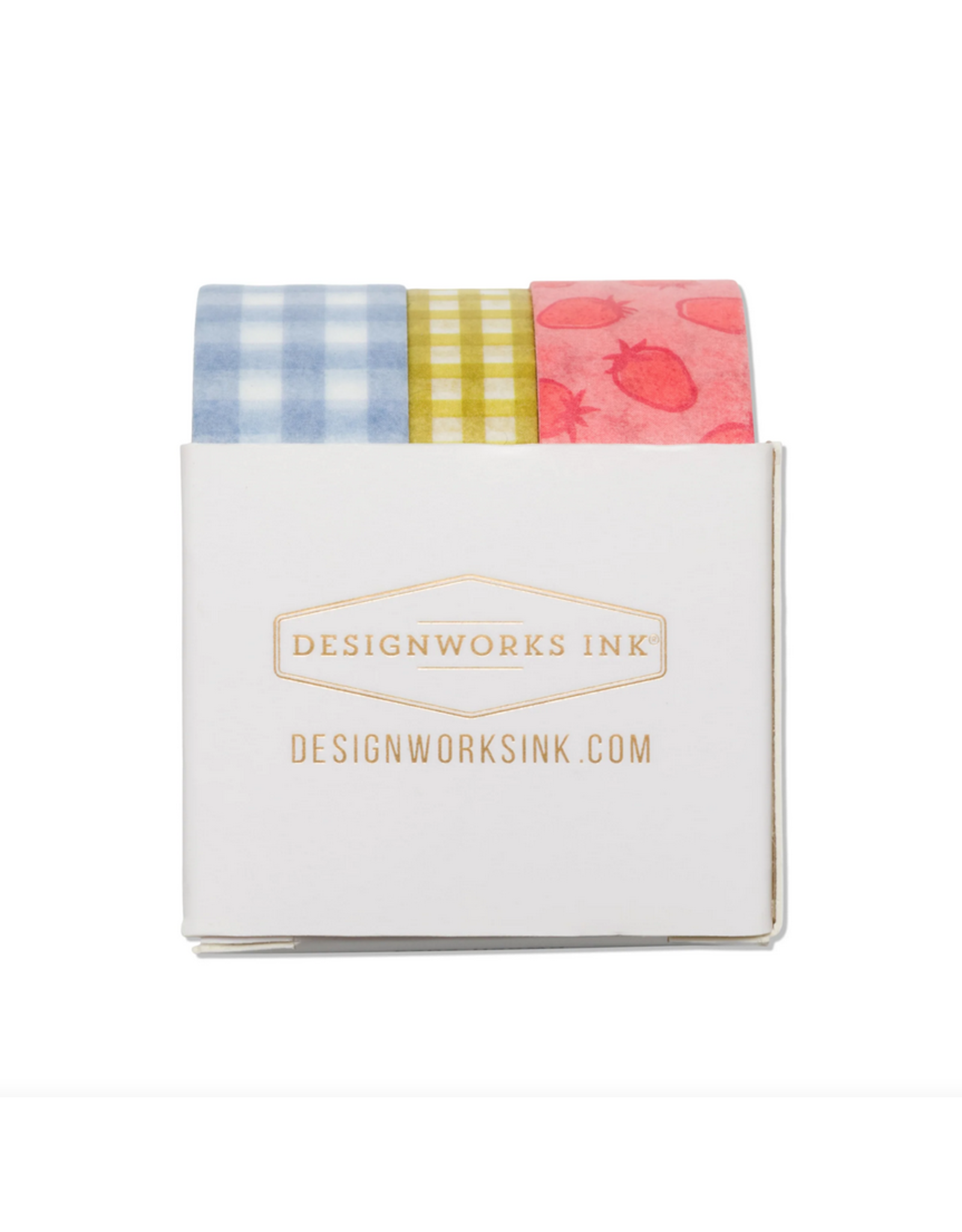 Designworks Ink Washi Tape Set of 3 - Strawberry Patch
