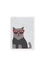 Modern Printed Matter Cat Sunglasses Enclosure Card