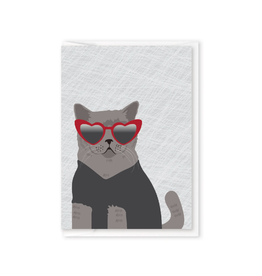 Modern Printed Matter Cat Sunglasses Enclosure Card