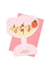Carolyn Suzuki Champagne Birthday Card