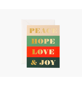 Rifle Paper Peace & Joy Card