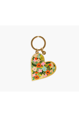 Rifle Paper Keychain: Floral Heart