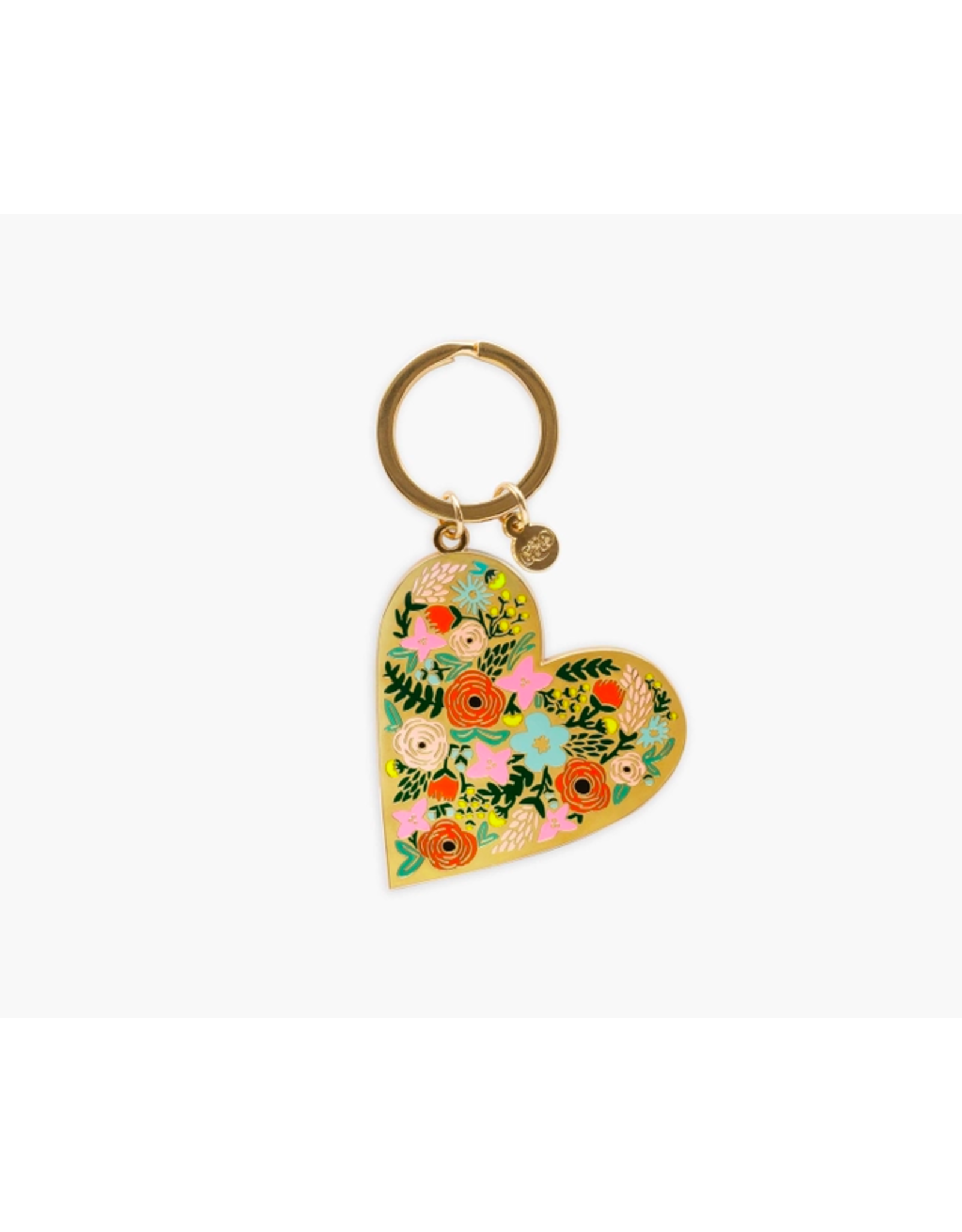 Rifle Paper Keychain: Floral Heart