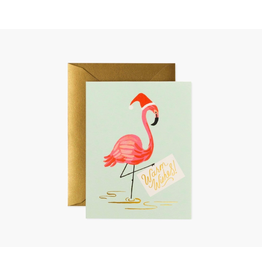 Rifle Paper Holiday Flamingo Card - Boxed Set