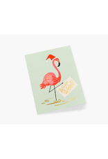 Rifle Paper Holiday Flamingo Card - Boxed Set