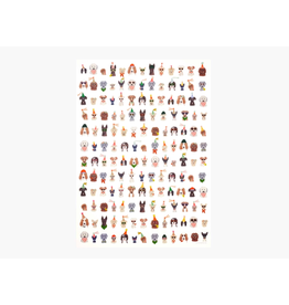 Rifle Paper Party Pups Single Sheets