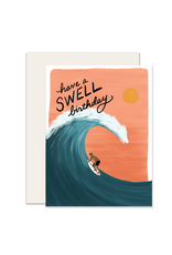 Slightly Stationery Swell Birthday Card