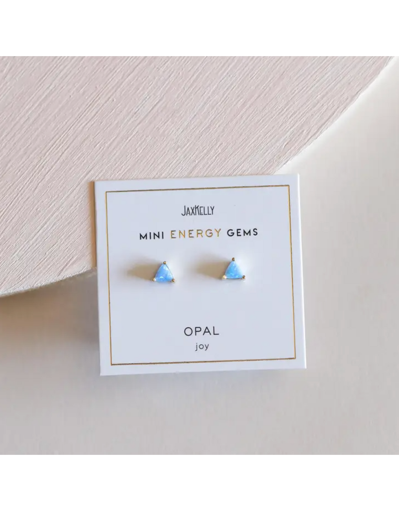 JaxKelly Mini Energy Gem - Opal Earrings