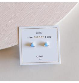 JaxKelly Mini Energy Gem - Opal Earrings