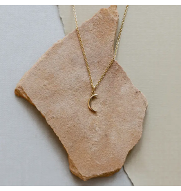 JaxKelly Necklace - Tiny Crescent Moon