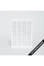 Egg Press I Love You I Love You I Love You Card