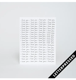 Egg Press I Love You I Love You I Love You Card