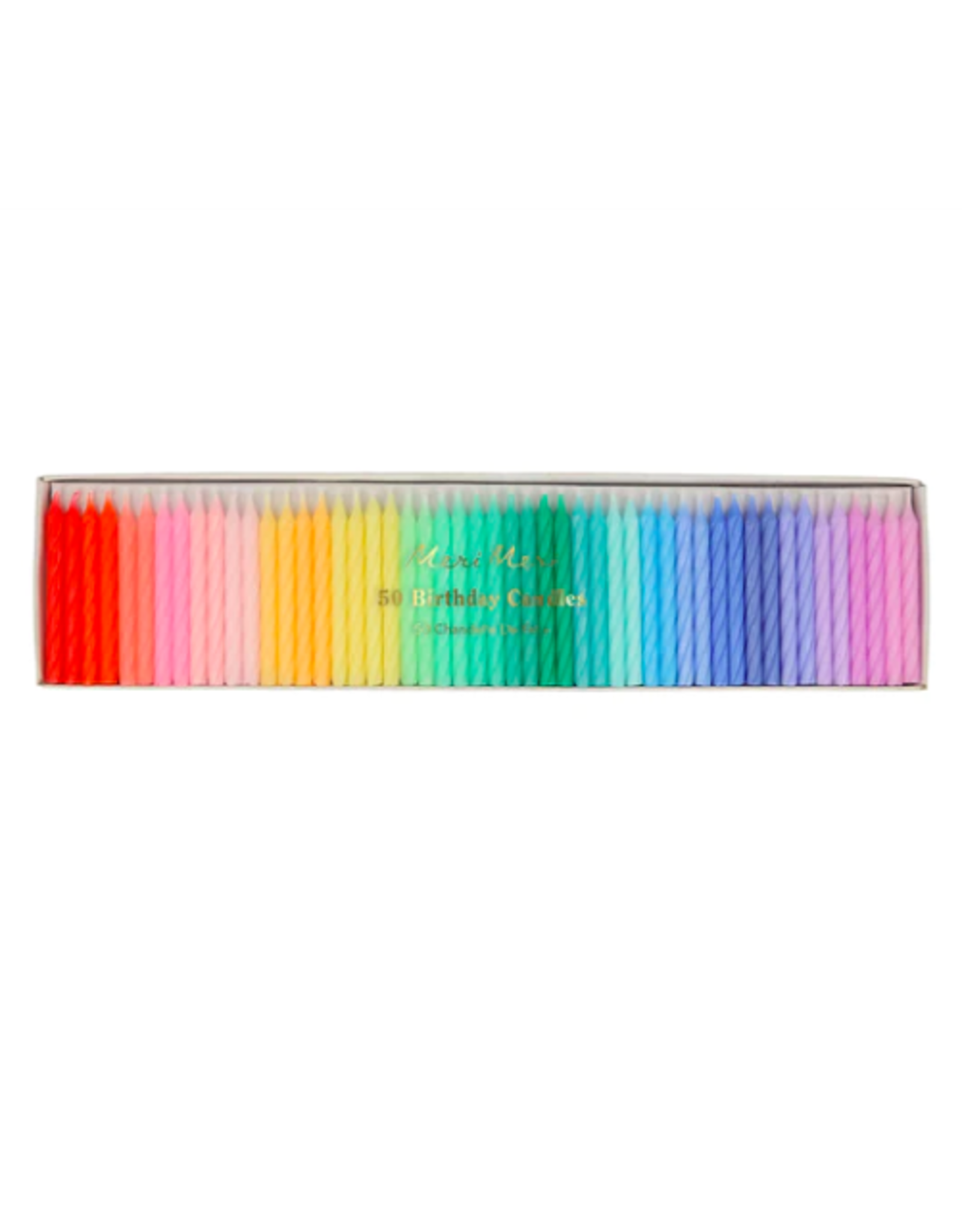 Rainbow Twisted Mini Candles