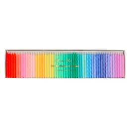 Rainbow Twisted Mini Candles