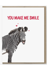 Modern Printed Matter You Make Me Smile Love Card