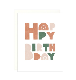 Lake Erie Design Co. Happy Birthday - Block Letters Card