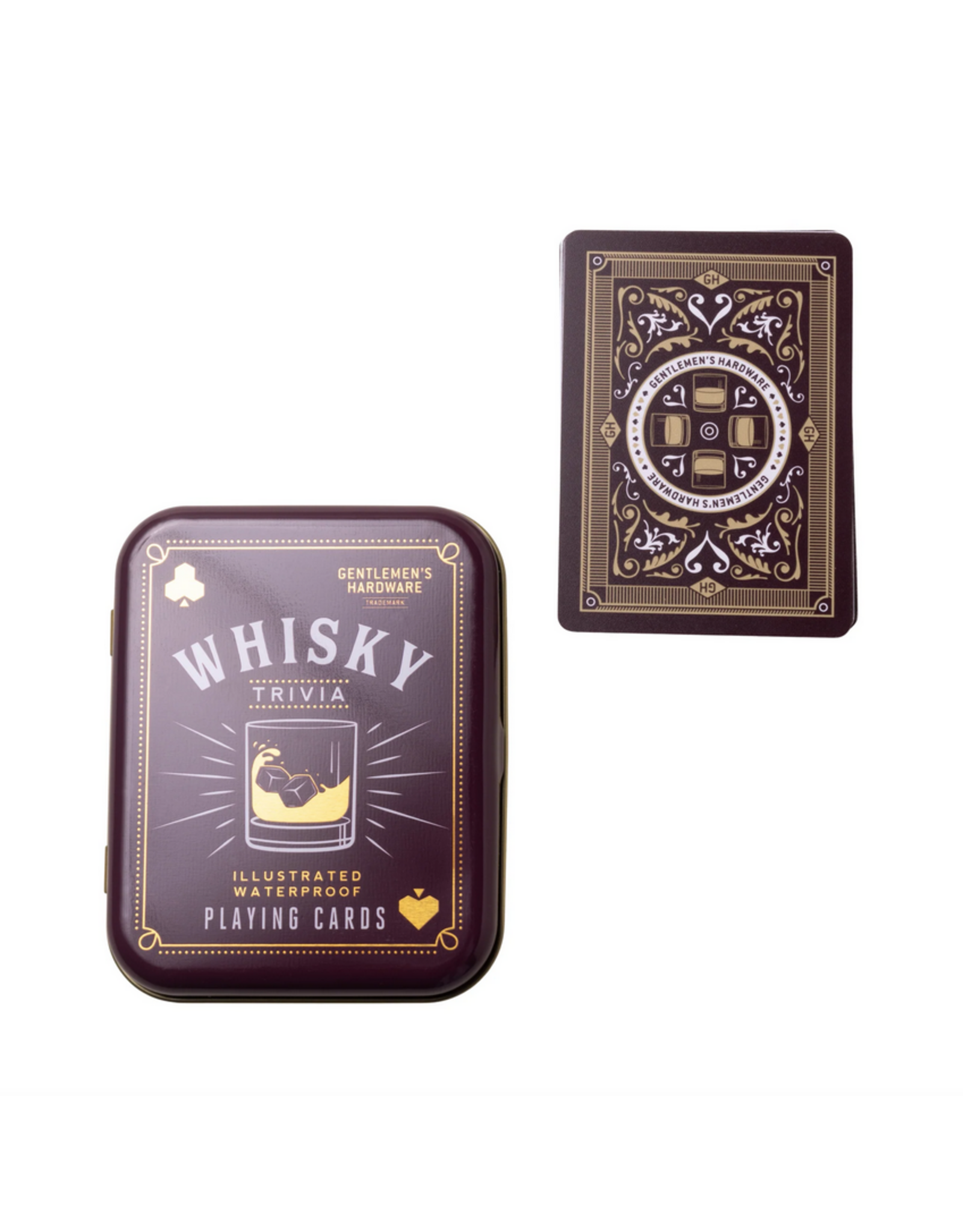 Gentlemen's Hardware Whisky Trivia Playing Cards