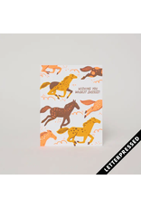 Egg Press Wild Horses Card